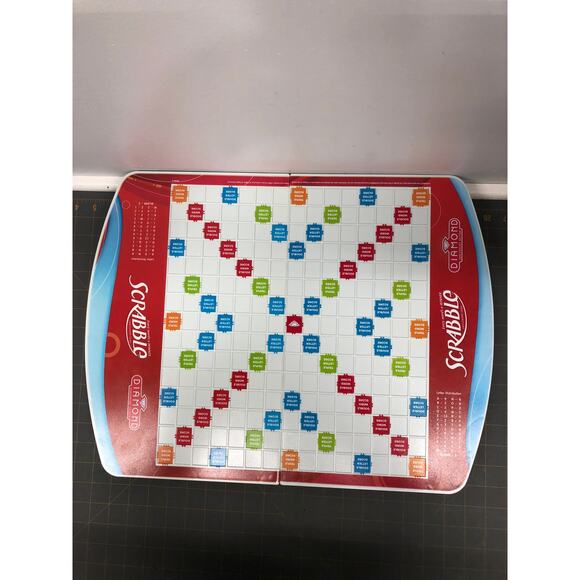 Scrabble Diamond Anniversary Edition Foldable Turntable Game Board Complete - Picture 3 of 7